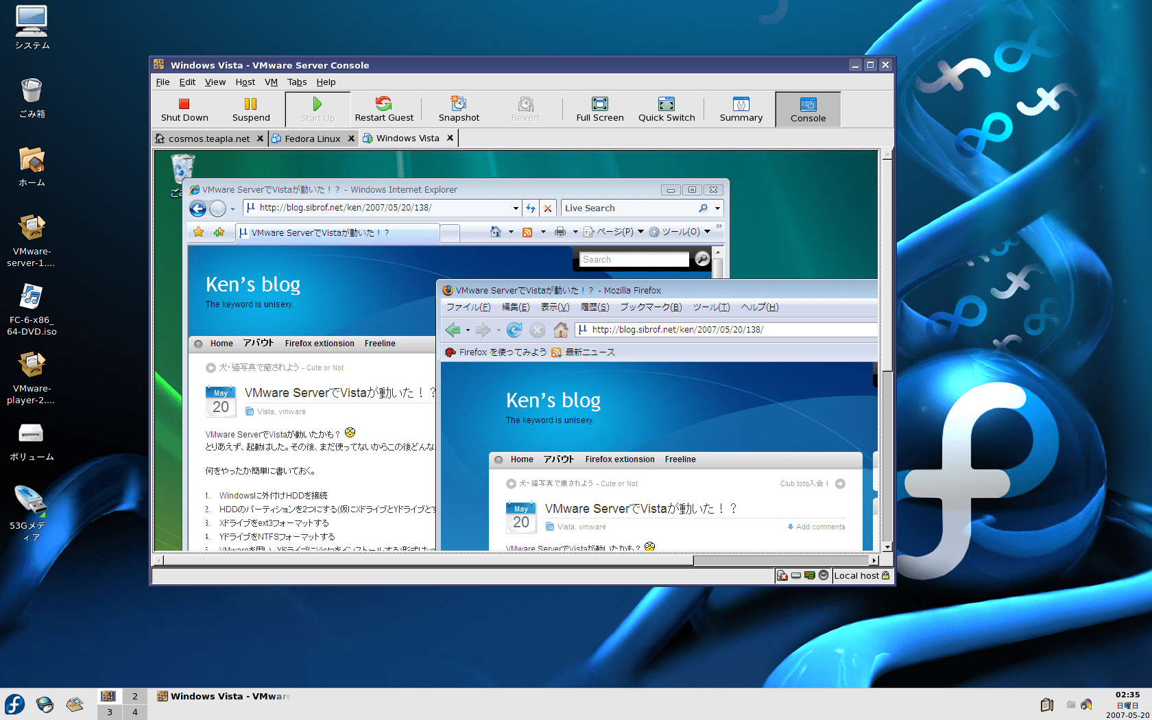 Vista on VMware